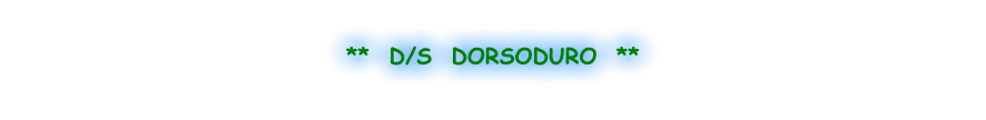 **  D/S  DORSODURO  **