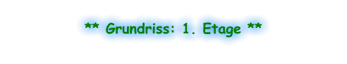** Grundriss: 1. Etage **