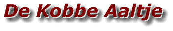 De Kobbe Aaltje De Kobbe Aaltje