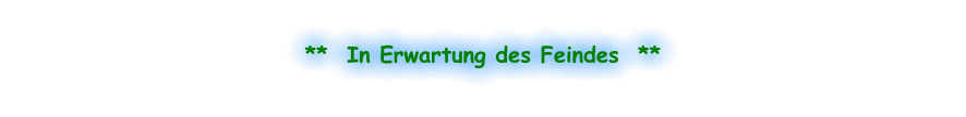 **  In Erwartung des Feindes  **